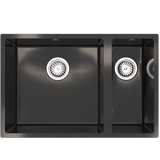 Ellsi Comite 1.5 Bowl Composite Undermount Kitchen Sink Gloss Black 670mm x 440mm GLOSS BLACK PDT-000108_1