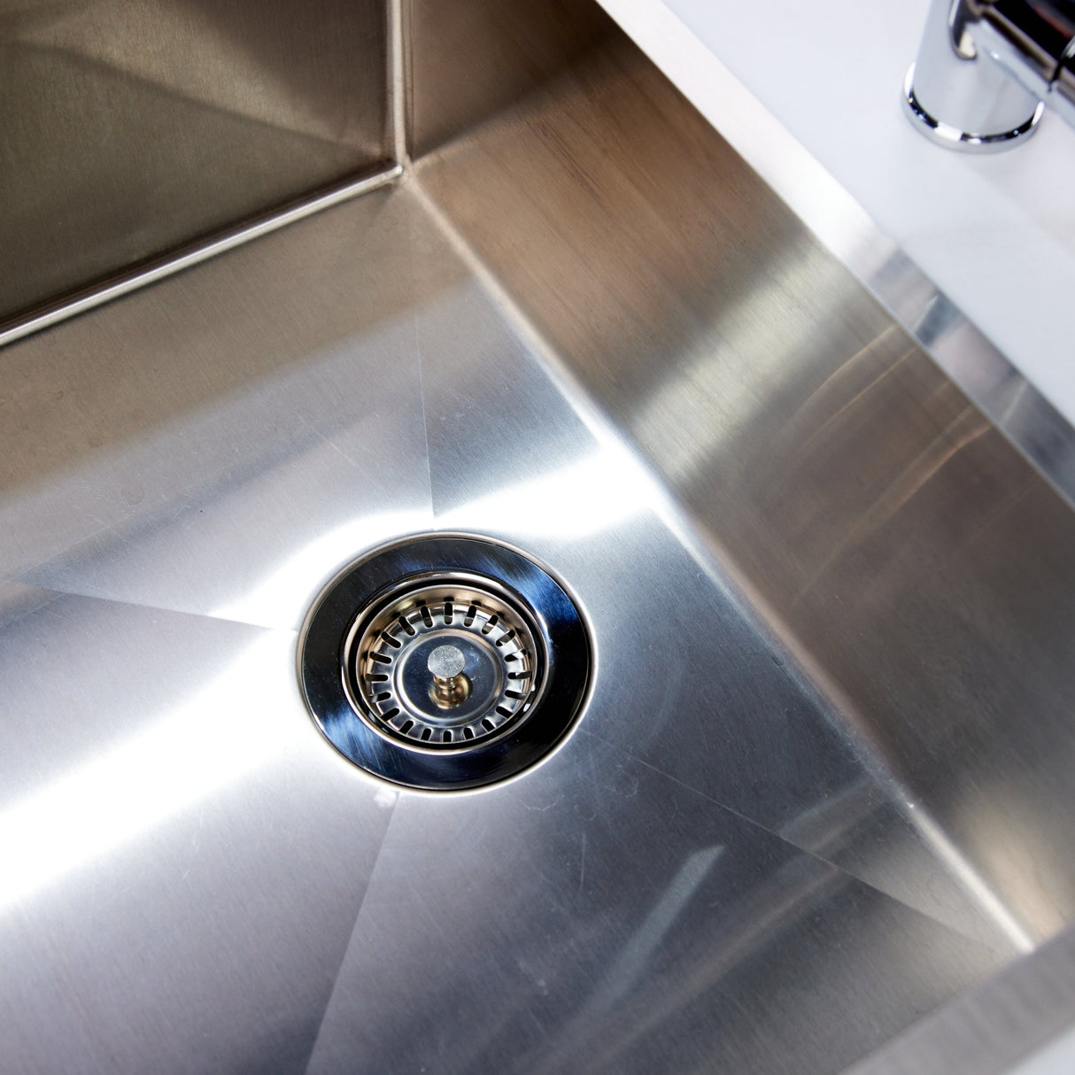 Top-Fix Kitchen Sink Waste Strainer 90mm - Polished Steel PDT-000528 LS5