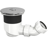 Top-Fix 90mm Shower Tray Waste With Elbow - Chrome Cover PDT-000598_2
