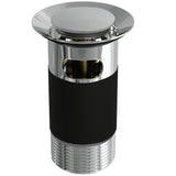 Top-Fix Push Button Click Clack Basin Waste - Slotted CHROME PDT-000601_1