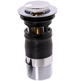 Top-Fix Push Button Click Clack Basin Waste - Slotted CHROME PDT-000601_2