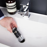 Top-Fix Push Button Click Clack Basin Waste - Slotted CHROME PDT-000601 LS2