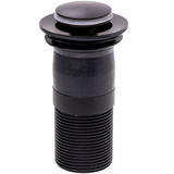 Top-Fix Push Button Click Clack Basin Waste - Unslotted MATT BLACK PDT-000731_1