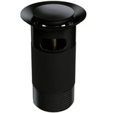 Top-Fix Push Button Click Clack Basin Waste - Slotted MATT BLACK PDT-000732_1