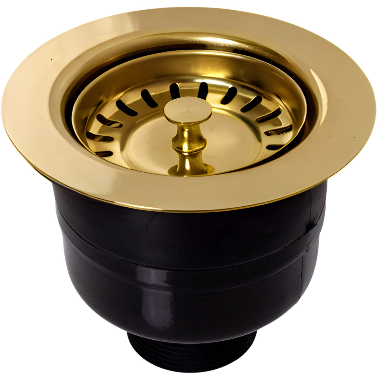 Top-Fix Kitchen Sink Waste Strainer 90mm - Brushed Brass PDT-000738_3