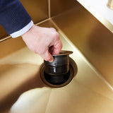 Top-Fix Kitchen Sink Waste Strainer 90mm - Brushed Brass PDT-000738 LS3