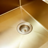 Top-Fix Kitchen Sink Waste Strainer 90mm - Brushed Brass PDT-000738 LS4