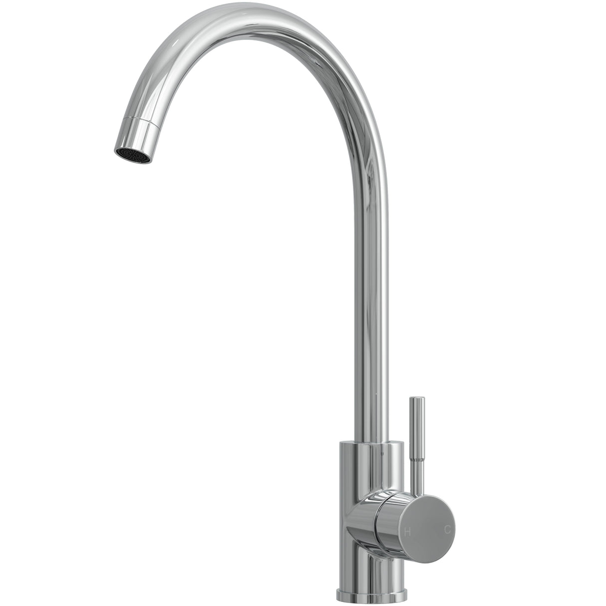 Top-Fix Vito Swan Neck Single Lever Kitchen Mixer Tap Chrome PDT-001310