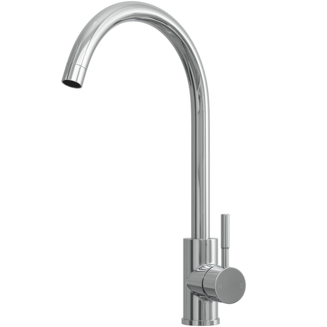 Top-Fix Vito Swan Neck Single Lever Kitchen Mixer Tap Chrome PDT-001310