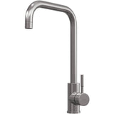Top-Fix Vito Square Neck Single Lever Kitchen Mixer Tap Brushed Steel PDT-001328