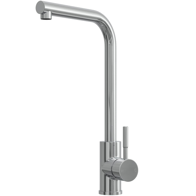Top-Fix Vito L-Neck Single Lever Kitchen Mixer Tap Chrome PDT-001330