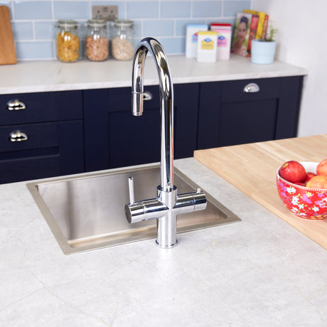 Ellsi Cygne 3in1 Instant Boiling Water Tap With Pull-Out Spout, Corner Boiler & Filter Chrome PDT-001391-930-52_LS18