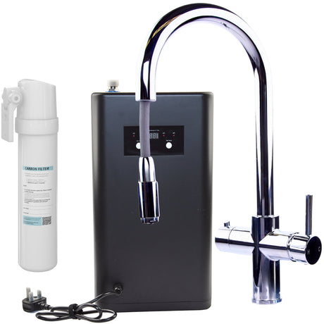 Ellsi Cygne 3in1 Instant Boiling Water Tap With Pull-Out Spout, Corner Boiler & Filter Chrome PDT-001391-930-52_7