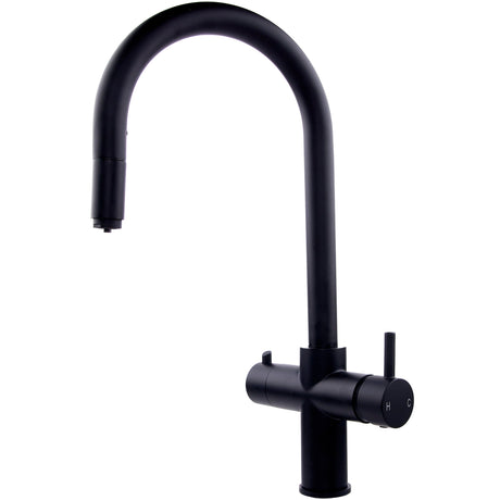 Ellsi Cygne 3in1 Instant Boiling Water Tap With Pull-Out Spout, Corner Boiler & Filter Matt Black PDT-001392-930-52_2