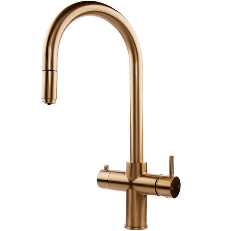 Ellsi Cygne 3in1 Instant Boiling Water Tap With Pull-Out Spout, Corner Boiler & Filter Brushed Brass PDT-001393-930-52_2