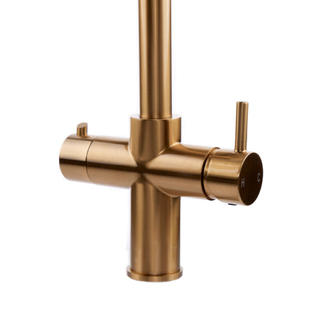 Ellsi Cygne 3in1 Instant Boiling Water Tap With Pull-Out Spout, Corner Boiler & Filter Brushed Brass PDT-001393-930-52_3