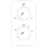 Ellsi Pinto 2-Outlet Thermostatic Concealed Shower Valve With Diverter Chrome CSV-02-CH LD2