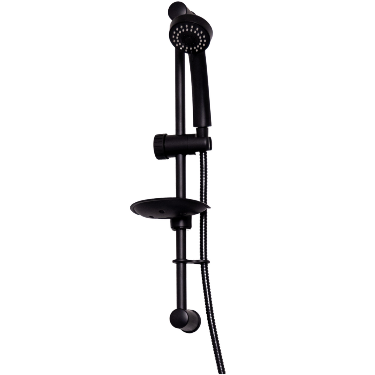 Ellsi Pod Round Sliding Rail Kit With Multi-Function Handset MATT BLACK SRK-04-MB