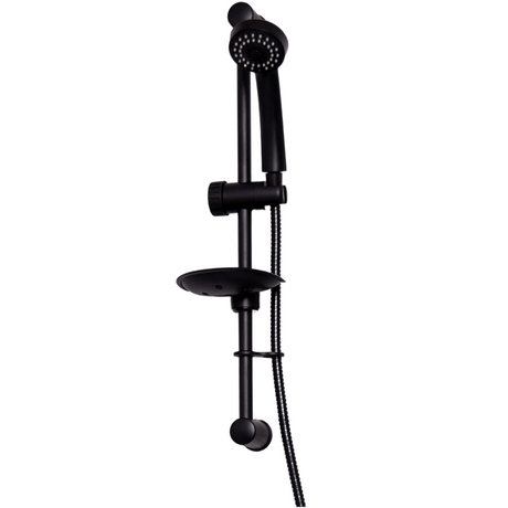 Ellsi Pod Round Sliding Rail Kit With Multi-Function Handset MATT BLACK SRK-04-MB