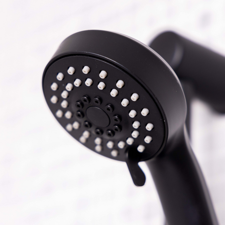 Ellsi Pod Round Sliding Rail Kit With Multi-Function Handset MATT BLACK SRK-04-MB LS2