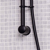 Ellsi Pod Round Sliding Rail Kit With Multi-Function Handset MATT BLACK SRK-04-MB LS7