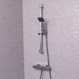 Ellsi Pour Square Thermostatic Bar Valve & Sliding Rail Shower Set Chrome SK-10-CH LS1