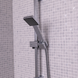 Ellsi Pour Square Sliding Rail Shower Set Chrome LS5