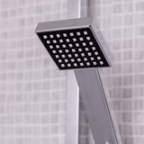 Ellsi Pour Square Sliding Rail Shower Set Chrome LS7