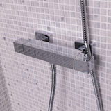 Ellsi Pour Square Thermostatic Bar Valve Chrome LS2