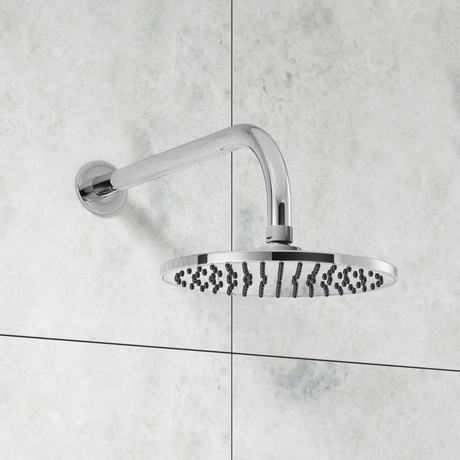 Ellsi Pinto Round Wall Mounted Shower Arm 365mm Chrome ARM-02-CH LS