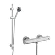 Nuie Minimalist Thermostatic Bar Valve & Multi-Function Shower Set H740mm Chrome SBR63BV1