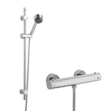 Nuie Minimalist Thermostatic Bar Valve & Multi-Function Shower Set H740mm Chrome SBR63BV1