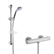 Nuie Minimalist Thermostatic Bar Valve & Multi-Function Shower Set Chrome SBR81BV1