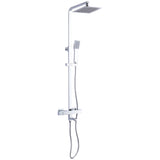 Ellsi Socorro Square 3 Outlet Thermostatic Bath Shower Set Chrome SK-06-CH