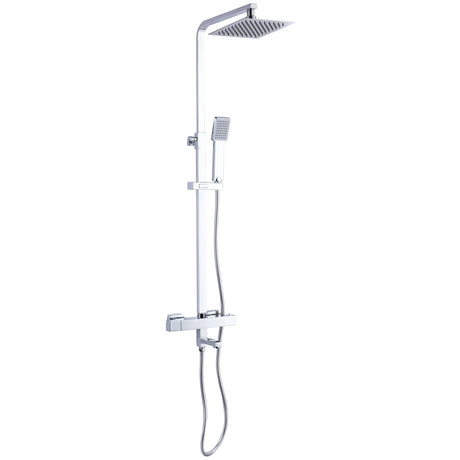 Ellsi Socorro Square 3 Outlet Thermostatic Bath Shower Set Chrome SK-06-CH