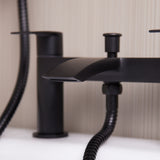 Ellsi Spear Waterfall Bath Shower Mixer Tap & Shower Kit MATT BLACK SPE-02-MB LS2