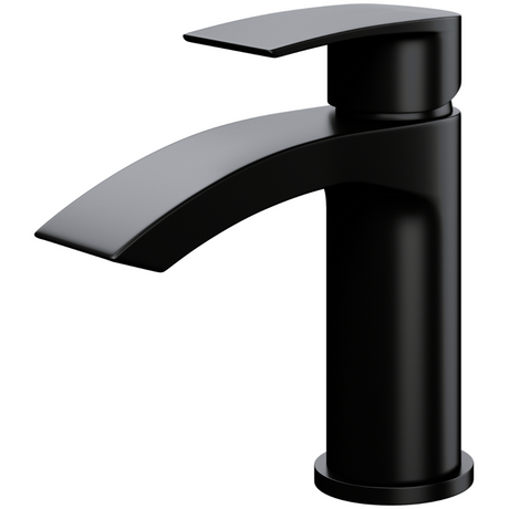 Ellsi Spear Mono Waterfall Basin Mixer Tap MATT BLACK SPE-01-MB