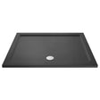 Nuie Pearlstone Large Rectangular Shower Tray Grey Slate TR71025