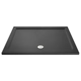 Nuie Pearlstone Large Rectangular Shower Tray Grey Slate TR71053