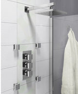 Ellsi Veda 2-Outlet Thermostatic Concealed Shower Valve Chrome CSV-03-CH LS2