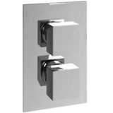 Ellsi Veda 1 Square Thermostatic Concealed Shower Chrome