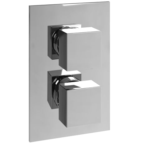Ellsi Veda 1 Square Thermostatic Concealed Shower Chrome