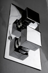 Ellsi Veda 1 Square Thermostatic Concealed Shower Chrome LS3