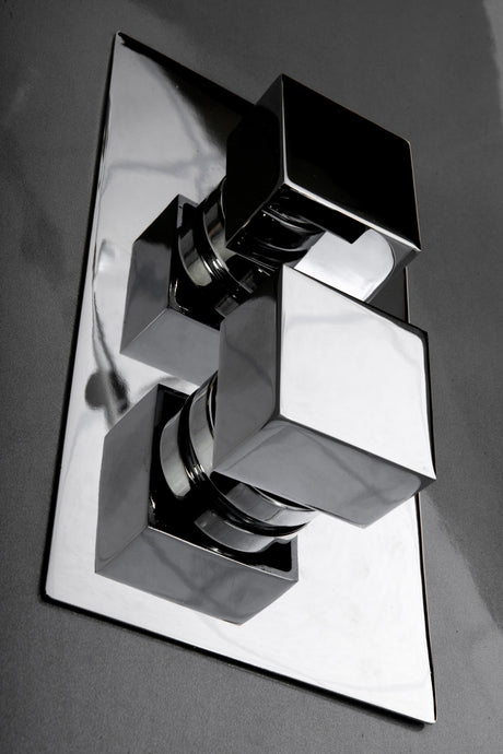 Ellsi Veda 1 Square Thermostatic Concealed Shower Chrome LS3