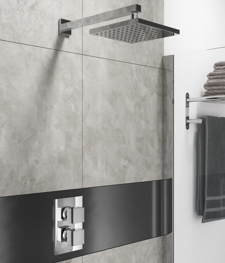 Ellsi Veda 1 Square Thermostatic Concealed Shower Chrome LS1