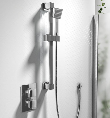 Ellsi Veda 1 Square Thermostatic Concealed Shower Chrome LS2