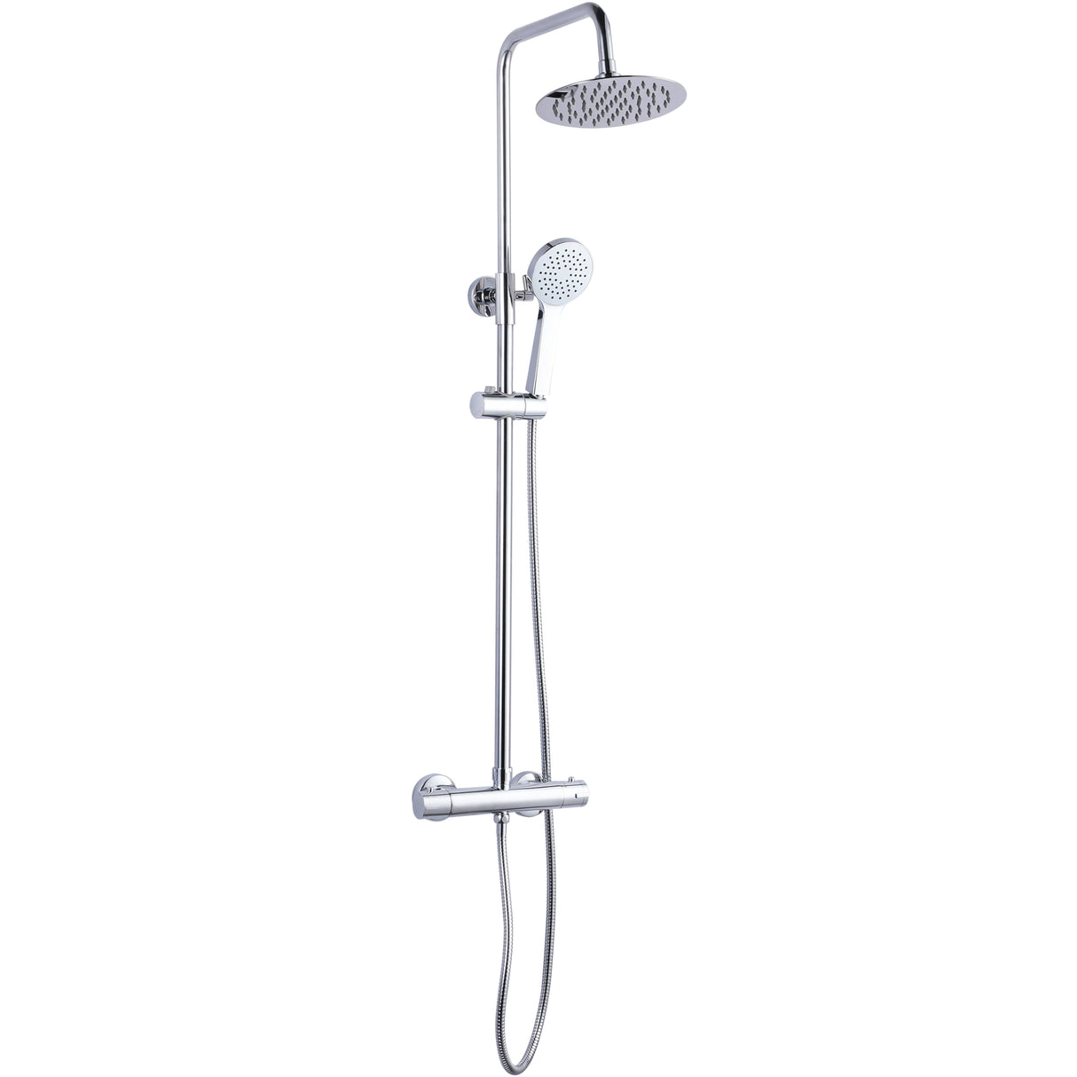 Ellsi Videira Round 2 Outlet Exposed Thermostatic Shower Set Chrome SK-05-CH