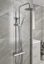 Ellsi Videira Round 2 Outlet Exposed Thermostatic Shower Set Chrome SK-05-CH LS