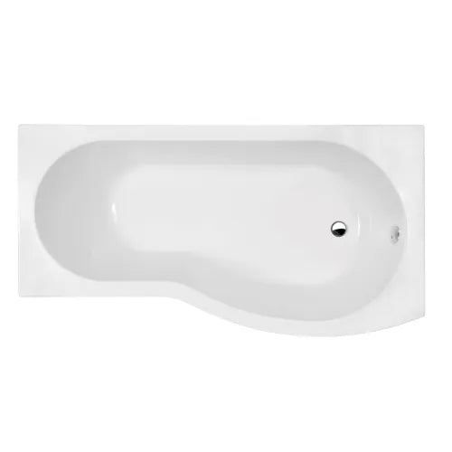 Nuie B-Shaped Shower Bath Without Bath Panel White WBB1585R