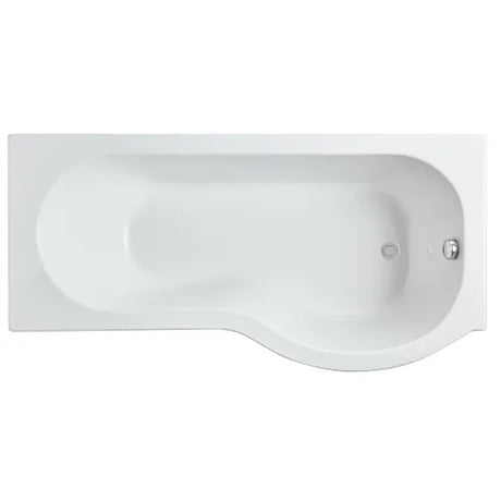Nuie P-Shaped Shower Bath Without Bath Panel White WBP1685R